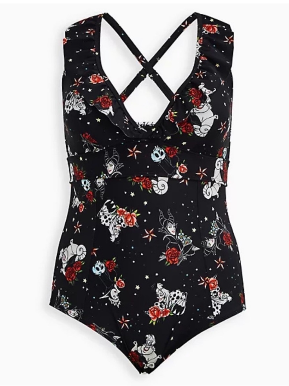 Torrid Disney Villains One Piece Swimsuit Size 1X Plus Size